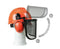 OREGON Yukon Chainsaw Safety Helmet with Protective Ear Muff and Mesh Visor (562412), Black