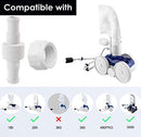 ATIE PoolSupplyTown 280 Hose Swivel and Hose Nut Kit Replace Polaris 280, 380, 180 Pool Cleaner Hose Swivel D20 and Hose Nut D15 (2 Pack)