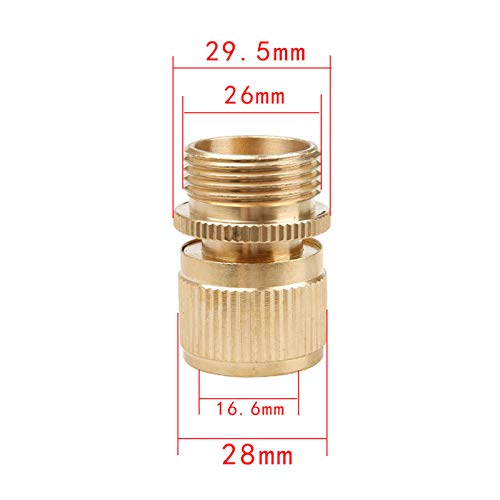 OTNE Hose Fittings Brass Garden Hose Expandable Stretch Hose Adaptors Universal Tap Connectors Set