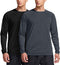 TSLA Men's UPF 50+ Long Sleeve Rashy Rash Guard, UV/Sun Protection Quick Dry Swim Shirts MSS22-KCH X-Large