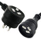 5m Piggyback Extension Cord 240V Power Lead Cable AU 3-Pin Black