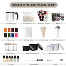 Candle Making Kit Supplies, Soy Wax Making Kit Including Pot, Wicks, Sticker, Tins, Soybean Wax, Spoon & More