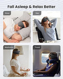 RENPHO EyeSnooze Sleep Mask - Ultra Soft HD Bluetooth Sleep Eye Mask with Music, Headphones for Side Sleepers/Men, Upgraded 3D Light Blocking Sleep Mask, Comfort Nigh Eye Mask, Ideal Gift