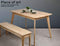 Levede Dining Table Coffee Tables Industrial Wooden Kitchen Modern Natural Oak