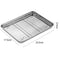 4 PCS 9 x 6.9 x 0.98 Inch Baking Sheets and Racks Set, 304 Stainless Steel Baking Sheet Oven Tray and Cooling Grid Rack for Cookies and Meats(Pans + Racks)