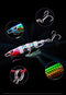 Fishing Metal Lures, All-Purpose Luminous Minnow with Tail Spinner, Jigging Spoon Slow Jigging Lures Night Glow Fishing Bait 40g, Jigs Lure for Bass Trout Crappie Freshwater & Saltwater