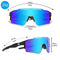 Polarized Cycling Sunglasses Double Wide Polarized Mirrored for Running Golf Fishing Hiking Baseball Running Glasses for Cycling Men Women (KD-C4)