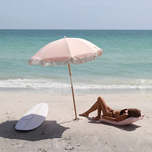 Terry Travel Lounger Chair in Salmon Pink