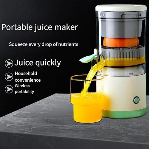 IOIUSKKU Hand-Free Juicing Made Easy with USB Charging Electric Juice Machine Wireless Portable PC Electric Juicer Hand Free