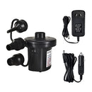Air Pump Electric Portable Inflator for Inflatable Mattress Pool Boat Raft Swimming Ring Sofa Toy Kayak 100-240V AC/DC 12V with 3 Nozzles