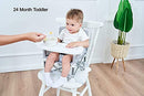 PandaEar Portable Baby Booster Seat High Chair Travel Highchair| Compact Fold with Straps for Indoor/Outdoor Use| Great for Camping, Beach, Lawn |Toddlers, Kids, Boys, Girls