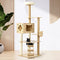 Alopet 162cm Wooden Cat Tree with Ladder, Cat Condo and Scratching Post Cat Tower