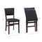 (Espresso) - Linon Keira Padded Folding Dining Chairs - Set of 2