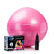 DYNAPRO Exercise Ball – Extra Thick Eco-Friendly & Anti-Burst Material Supports over 2200lbs, Stability Ball for Home, Yoga, Gym Ball, Birthing Ball, Physio Ball, Swiss Ball, Physical Therapy or Pregnancy (Pink, 55 Centimeters)