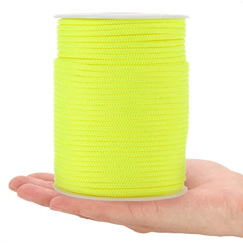 COM-FOUR® Paracord Cord Diameter 4 mm, 100 m - Rope with 6 Core Strands for Boat, Camping, Outdoor - Nylon Rope with 250 kg Load Capacity - Tent Rope, Guy Rope, All-Purpose Rope