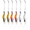 WANBY Fishing Shrimp Lures Artificial Silicone Soft Bait Set Luminous Swimbait Shrimp Fishing Lure with Hooks Fishing Tackle Freshwater/Saltwater (6PCS)