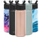 Simple Modern 530mL Summit Water Bottle with Straw Lid - Gifts for Kids Travel Hydro Vacuum Insulated Flask Double Wall Liter - 18/8 Stainless Steel -Rose Gold