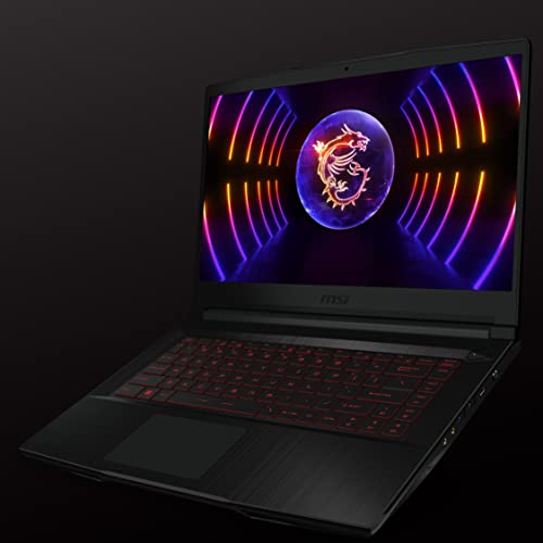 MSI Thin GF63 12UC-891AU Gaming Laptop 15.6 Inch FHD IPS-Level 144Hz, Intel i7-12650H, NVIDIA RTX 3050 4GB, 16GB DDR IV RAM, 512GB SSD,Windows11 Home, Black