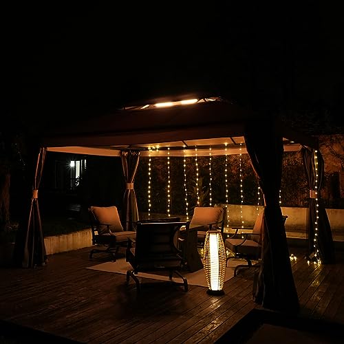 Grand Patio 10x13 Gazebo for Patios Outdoor Gazebo with Mosquito Netting and Curtains Outdoor Patio Canopy for Deck Backyard Garden Lawns