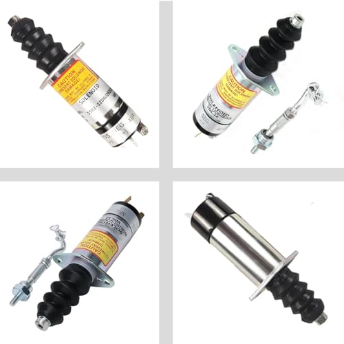 ZeeKee 1502 Series Fuel Shut off Solenoid Stop Solenoid 1502-12D6U2B2S2A Compatible with Woodward 307-2546 Diesel Engine 12V