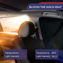 MERTTURM Car Sun Shade for Side Window, Premium Magnetic Car Curtain to Block Over 99% UV RAYS & HEAT, Car Window Shades for Baby/Kid/Pet, Easy to Install, Universal Fit SUV Truck, Front Window[2PACK]