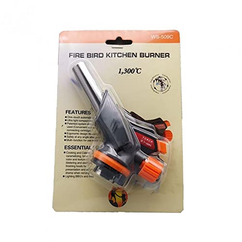 Cooking Butane Gas Torch Lighter Kitchen BBQ Rotating Spray Fire Lgnition Tool Culinary Butane Torch Kitchen Blow Torch Lighter Cigarette Dabbing Lighter