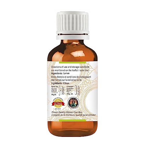 Greenwood Essential Pure Lemon Aroma Oil (Suitable for Aroma Diffuser) Natural Therapeutic Grade 30ml (1 oz)