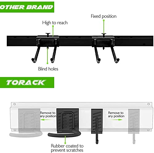 Staiko Bike Storage Rack Wall Mount Garage Bike Hanger for 6 Bicycles Adjustable Bike Hooks Fits All Mountain and Road Bike Indoor Outdoor Garage Storage