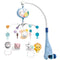 Baby Musical Crib Mobile Baby Musical Crib Mobile Arm with Projector and Night Light Animals Hanging Rattle Toys Hanging Rotating Rattles Decoration for Newborn (Blue)