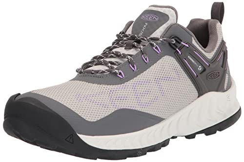 KEEN Female NXIS EVO WP Steel Grey English Lavender Size 9 US Hiking Shoe