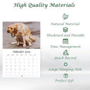 ZKAYX Wall Calendar 2024, Dogs Pooping In Beautiful Places 2024 Calendars January from December for Dog Lovers, Monthly Calendar Planner for Home, Hostel