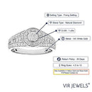 1 CT Diamond Channel Prong Set Wedding Engagement Ring Set 14K Gold in Size 6.5