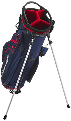 Taylormade N78451 Men's Carry Light, 4-Way Stand Bag, Navy/Red