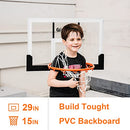 Aimking Portable Basketball Hoop System 29 Inch Impact Backboard 3.2FT to 7.2FT Telescoping Adjustment Basketball Goal System for Indoor Outdoor