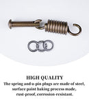 Hammock Chair Ultimate Hanging Kit - Egg Hammock Chair Spring Pin Plug Hardware- 500LB Hammock Chair Hanging kit for Hanging Basket Chairs Hammock and Porch Swings Brown