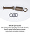 Hammock Chair Ultimate Hanging Kit - Egg Hammock Chair Spring Pin Plug Hardware- 500LB Hammock Chair Hanging kit for Hanging Basket Chairs Hammock and Porch Swings Brown
