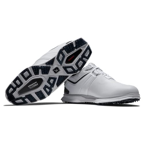 FootJoy Men's Pro|SL Carbon Golf Shoe, White/Black, 10.5
