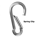 4 Pack 5½ inches Heavy Duty Carabiners Hook, 304 Stainless Steel Outdoors Clips, Load 660 lb Weight Strong Large Spring Snap Hook for Hammocks, Punching Bags, Swing Chairs, Gym Equipment