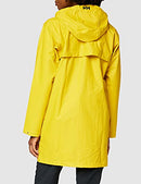 Helly Hansen Women's Standard Moss Hooded Waterproof Windproof Rain Coat, 344 Essential Yellow, X-Large