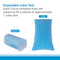 Molblly Bean Bag Filler Foam 10lbs Blue Premium Shredded Memory Foam Filling for Pillow Dog Beds Chairs Cushions and Arts Crafts, Added Gel Particles， Soft and Great for Stuffing