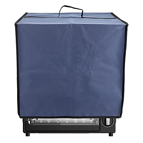 OwnMy Dark Blue Heat-Resistant Toaster Oven Dust Cover Waterproof Dust-Proof Airfryer Oven Grill Cover Protector, Nylon Fabric Large TOA-60 Convection Toaster Oven Dust Cover Case Protections