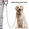 Chain Anti Bite Metal Dog Lead Dog Chain Lead Heavy Duty for Dogs Training and Walking with Padded Handle Black