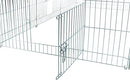 TRIXIE Enclosed Outdoor Run- 34 cu. ft., Galvanized Metal Cage, Portable Pen for Rabbits or Guinea Pigs