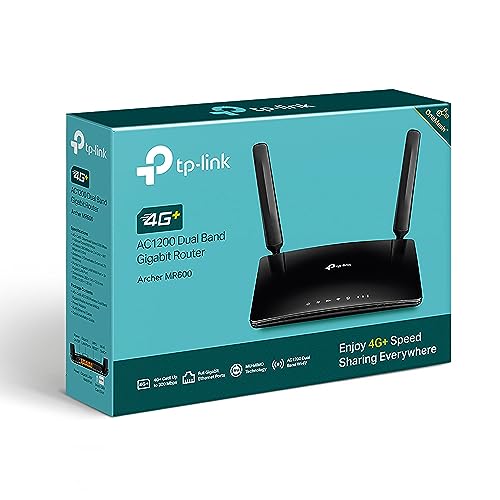 TP-Link 4G+ Cat6 Router w/ B5 and B28 Supported - Wireless Dual Band AC1200, 4G/3G Network SIM Slot Unlocked, No Configuration Required, OneMesh Supported (Archer MR600) AU Version