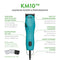 Wahl Professional Animal KM10 2-Speed Brushless Motor Pet, Dog, and Horse Clipper Kit, Turquoise (#9791)