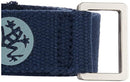 Manduka Unfold Yoga Strap - Lightweight Cotton, Secure, Slip Free Support, Midnight, 1.25 Inch Wide, 8 Feet (244cm)