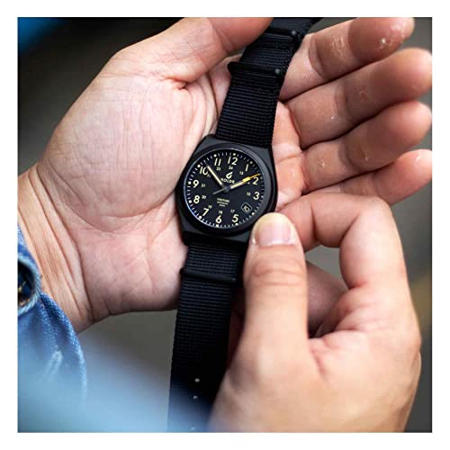 BOLDR Venture Titanium Automatic Wrist Watch | Black Dawn, Black, 38 mm