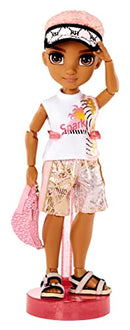 Rainbow High Pacific Coast Finn Rosado- Rose Gold Boy Fashion Doll with Pool Accessories playset, and Surfboard. Great for Kids 6-12 Years Old, (581888)
