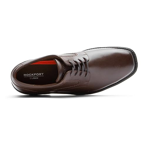 ROCKPORT Men's Style Leader 2 Plain Toe Oxford, Dark Brown, 14 Wide