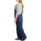 Dickies Women's Plus Size Denim Bib overalls and coveralls workwear apparel, Dark Indigo, 22 US